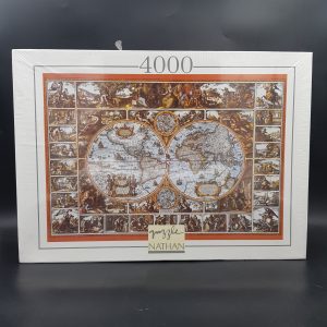 Rare puzzle Magna Carta Mundi 1670 4000 pieces Nathan collection Notre Histoire 1994