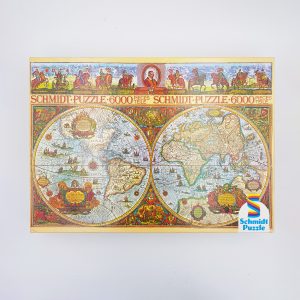 Grand puzzle carte du monde ancienne 6000 pièces Schmidt Puzzle vintage