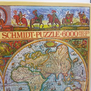 Grand puzzle carte du monde ancienne 6000 pièces Schmidt Puzzle vintage